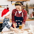 thumbnail image 5 of KDFJPTH Christmas Kitchen Cooking Aprons Black And Red Plaid Aprons Adjustable Buffalo Plaid Baking Apron Grilling Christmas Apron With Snowflake . Kitchen Aprons His And Hers, 5 of 6