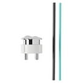 thumbnail image 2 of Kohler K-1036156-SC 3002 Button & Rod Assembly Kit, Satin Chrome with Polished Chrome Accents, 2 of 3