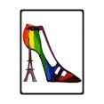 thumbnail image 1 of RYLABLUE Eiffel Tower In Paris Polaire Couverture Jeter Couverture 58x80 Pouces, 1 of 1