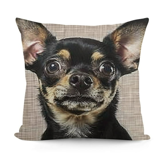 YINGXI Throw Pillow Covers Chihuahua Dog Cushion Pillow Case Home Decor Pillowcase 12x12in