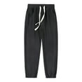 thumbnail image 2 of Fewfanhot Men's Pants Sherpa Lined Sweatpants Winter Warm Fleece Lined Sweatpants with Pockets Fleece Jogger Pants, 2 of 3