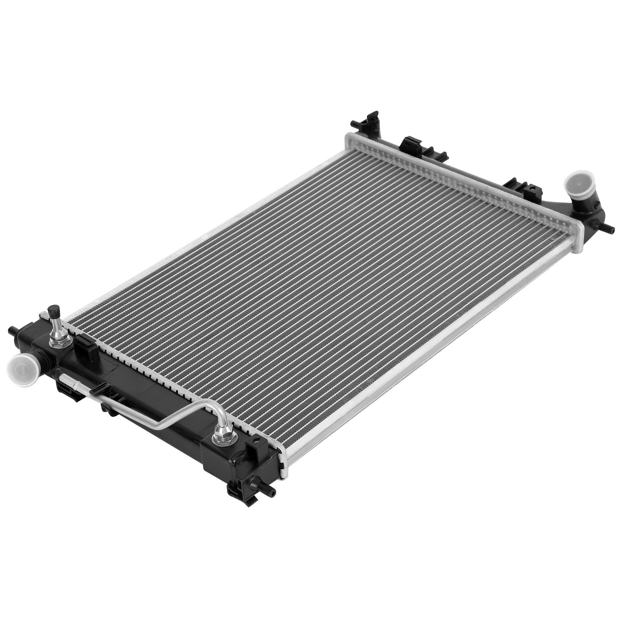 LEDKINGDOMUS Direct Fit Aluminum Radiator for 2011-2015 Hyundai Elantra L4 1.8L/2.0L & 2012-2013 Kia Soul L4 2.0L, OEM Replacement with Brass Cooler