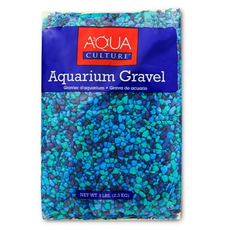 (2 Pack) Aqua Culture Aquarium Gravel, Blue, 5 lb
