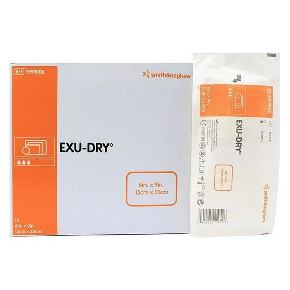 Smith and Nephew 5999006 Exu-Dry 6 in. x 9 in. (Pack of 2)