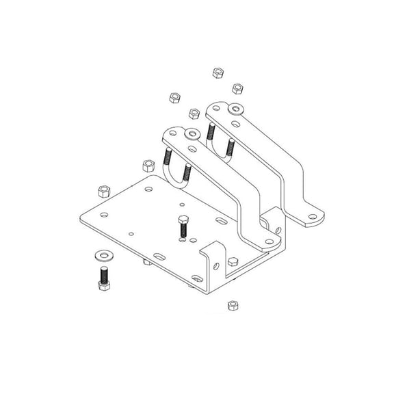 Kolpin 25-2150 ATV Winch Mount Plate Kit 2003-2005 Kawasaki Prairie 360