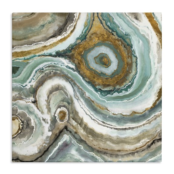 Stupell Industries Modern Swirled Agate Pattern Canvas Art, 17 x 17, by Liz Jardine