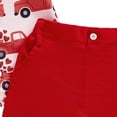 thumbnail image 4 of Splozh Newborn Boy Outfits Toddler Boy Valentines Day Outfit Heart Print Tops Shorts Set Little Boy Valentines Outfit Watermelon Red,6-12 Months, 4 of 6