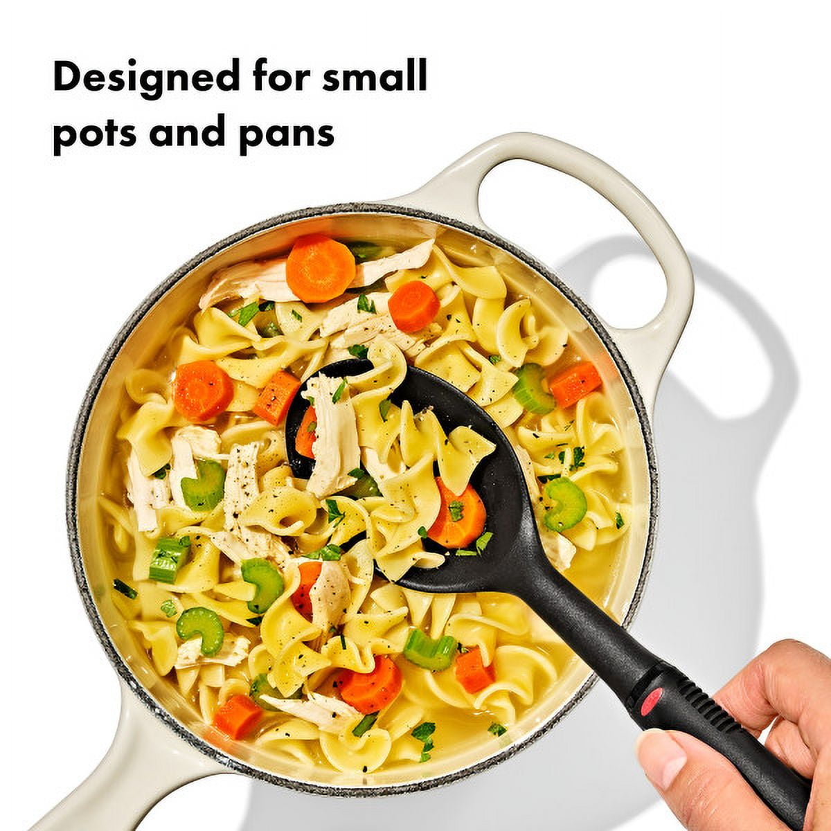 OXO SoftWorks 4-Piece Nylon Mini Utensil Set, Black – Turner, Spoon, Rice Paddle & Server