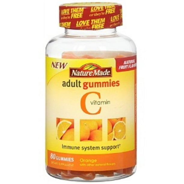 Nature Made Vitamin C Adult Gummies, Tangerine 80 ea