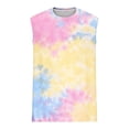 thumbnail image 3 of Ceisia Men's Slim Fit Crew Neck Tie-Dye Sleeveless Tank Top for Casual Sports Yellow XL Gifts, 3 of 5