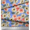 thumbnail image 2 of Soimoi Velvet Fabric Ranunculus with Bunch Floral Print Fabric by The Yard 58 Inch Wide, 2 of 3