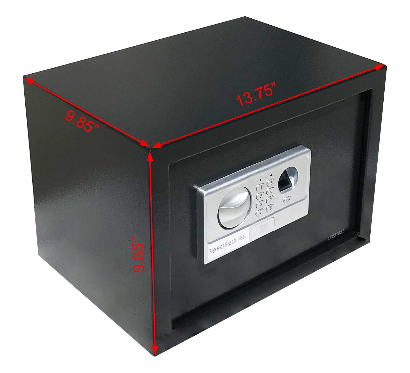 AbleHome Biometric Fingerprint Electronic Digital Safe Box for Cash Jewelry Gun and More