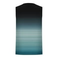 thumbnail image 2 of WAVSUF Men's Tank Tops, Fitness Cotton Stripe Gradient Sleeveless Undershirt Summer Gym Muscle Tees Light Blue XL, 2 of 3