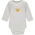 thumbnail image 2 of Wan-A-Beez Baby Boy and Baby Girls 0-24 Months 4-Pack Long Sleeve Bodysuits, 2 of 5