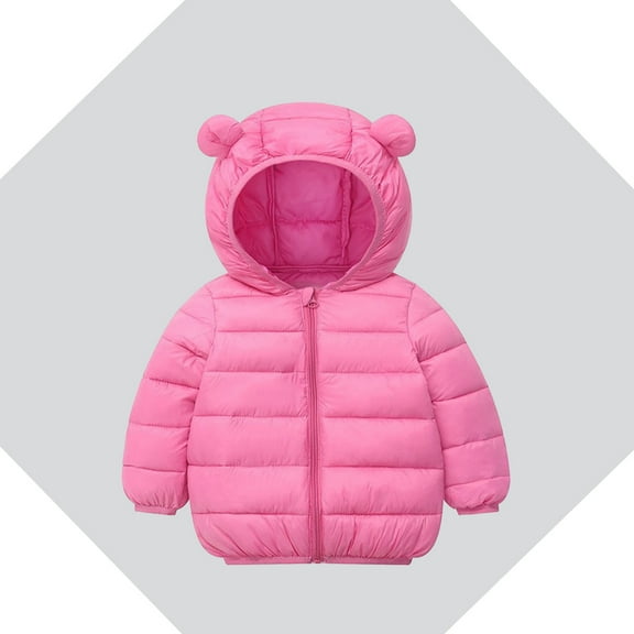 Baby Boys Winter Coat,Baby Boys Puffer Coat Cute Bear Ear Hooded Jacket Windproof Down Jacket for Baby Boys Child Puffer Jacket Baby Boy Clothes