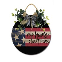 Home Decor Signs My Home Sweet Home Rustic Wooden Wall Art Signs Farmhouse Entryway Signs for Bedroom Living Room Decor, 11 x 11 Inch