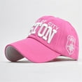 thumbnail image 2 of Weikingp Clearance! Visor Hats for Women, Men Hats Adjustable Letter Denim Cap Topee Baseball Distressed Embroidered Women Baseball Caps, Sun Visors for Women, Golf Visor Womens Hot Pink, 2 of 2