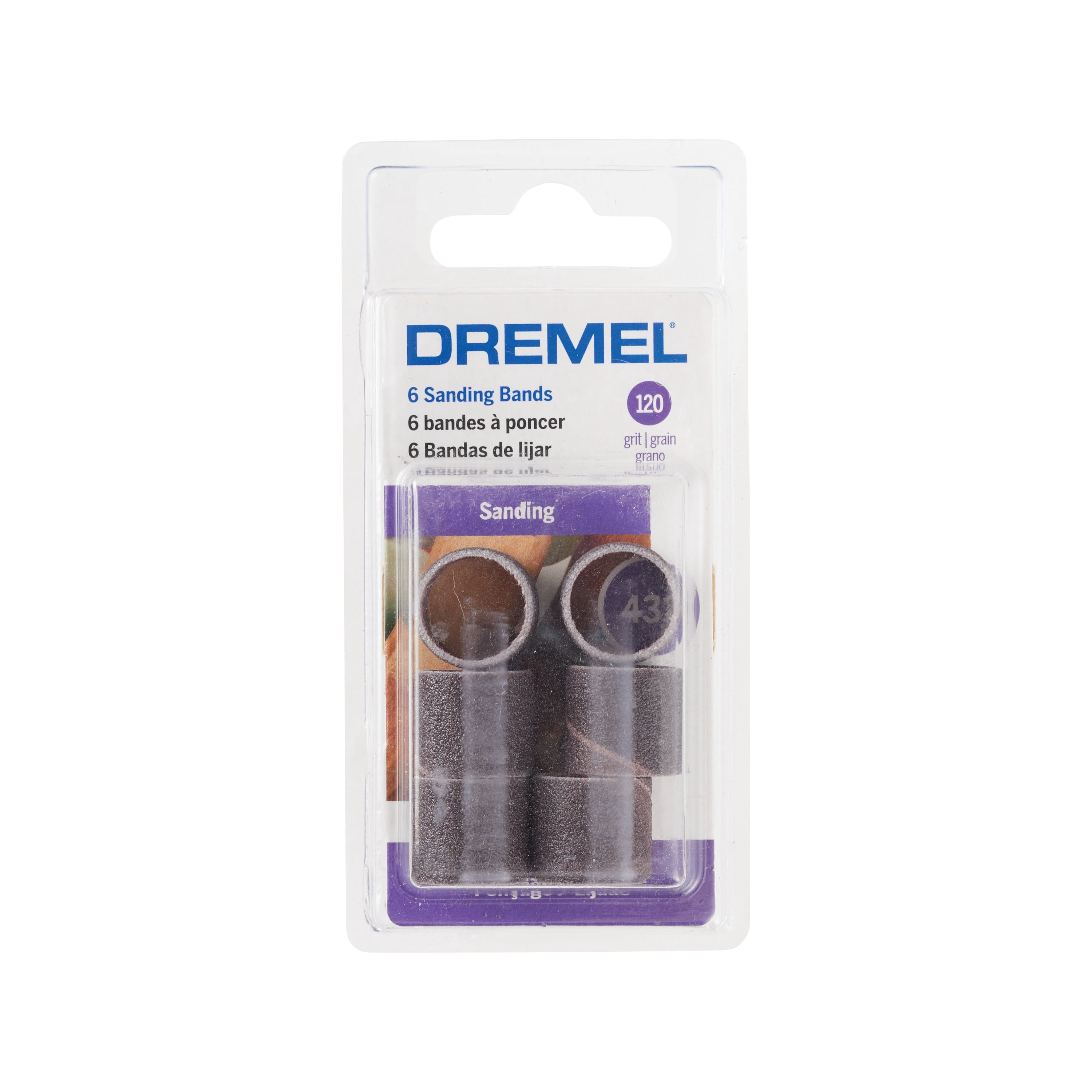 Dremel 432 1/2" 120 Grit, Fine Drum Sander Bands5