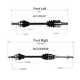 thumbnail image 4 of Maxfavor CV Joint Axle Assembly Front Pair for 2004-2010 Toyota Sienna FWD V6 3.3L 3.5L 6 Cylinder, 4 of 9