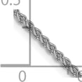 thumbnail image 5 of 14K White Gold Jbsp's 1.5mm Spiga (Wheat) Chain (18 X 1.5) Made In Peru 1534-18, 5 of 5