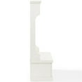 thumbnail image 4 of Bowery Hill Coastal Wood Hall Tree in Distressed White Finish, 4 of 10
