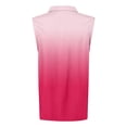 thumbnail image 5 of Yuanlong Women's Tank Tops Collared Polo Summer Sleeveless Tees Gradient Print Regular Fit Classic Office Casual Tanks, 5 of 5