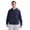 Navy, variant on Apparel 9710 Men's Lexington Stretch Anorak-Black-4XL