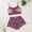Wine, variant on Halloween Pajamas Halloween Skeleton Print Lettuce Trim Pajamas for Women Set