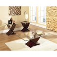 thumbnail image 3 of Steve Silver 3-Piece Glass Coffee Table Set in Espresso Oak, 3 of 3