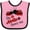 Pink and Black, variant on Inktastic My Auntie Loves Me with Cute Lady Bugs Boys or Girls Baby Bib