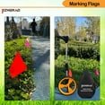 Yellow Marker Flags, 100 YPF5 Pack Construction Marking Flags Inch