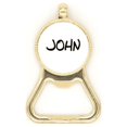 thumbnail image 1 of Special Handwriting English Name JOHN Beer Bottle Cap Opener Stainless Steel Key Chain, 1 of 3