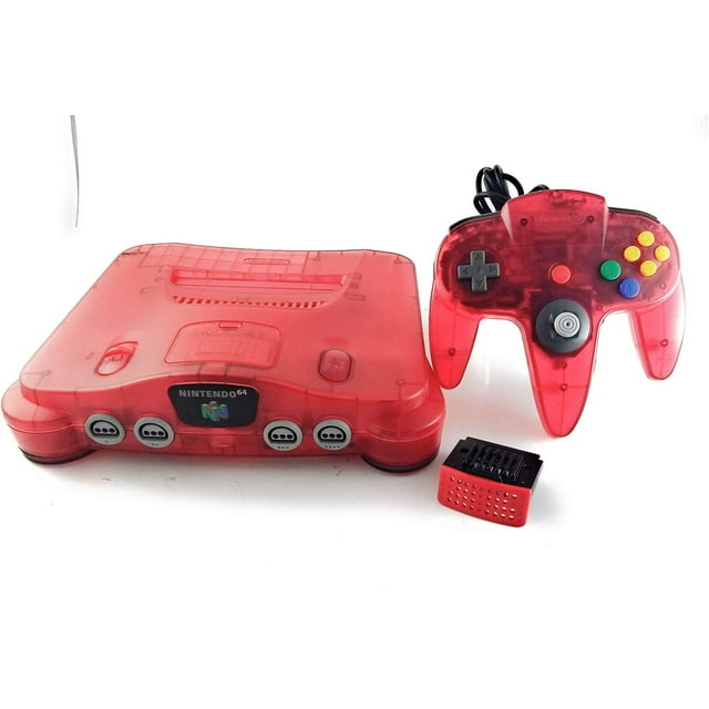 Console Nintendo 64 Rouge Melon D\'eau - N64 (Utilisé)