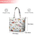 thumbnail image 4 of Pioneer Flower Floral Print Pattern Travel Tote Bags for Women Carry On,Large Weekender Bags for Women Travel,Multi Functional Duffle Bag for Work,Shopping,Sports, 4 of 5