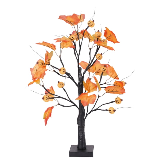 24 LED Lámpara Mesa Hadas Temporización Luces Brillantes (E) Naranja Rojo