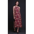 thumbnail image 3 of Bimba Robe de Plage d'Été à Dos Nu Imprimée Florale pour Femmes - Petite, 3 of 6