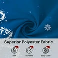 thumbnail image 4 of Christmas Shower Curtain, Blue Christmas Snowflakes Shower Curtains for Bathroom Decor, Winter Holiday Shower Curtain, Xmas Funny Glitter Sparkle Tree Fabric Cloth Bath Curtain, 72x72 Inch, 4 of 6