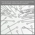 thumbnail image 5 of 500Pcs Eye Pins Jewelry Findings Eye Pins 50mm Iron Eye Pins for Jewelry Making 21 Gauge White, 5 of 6