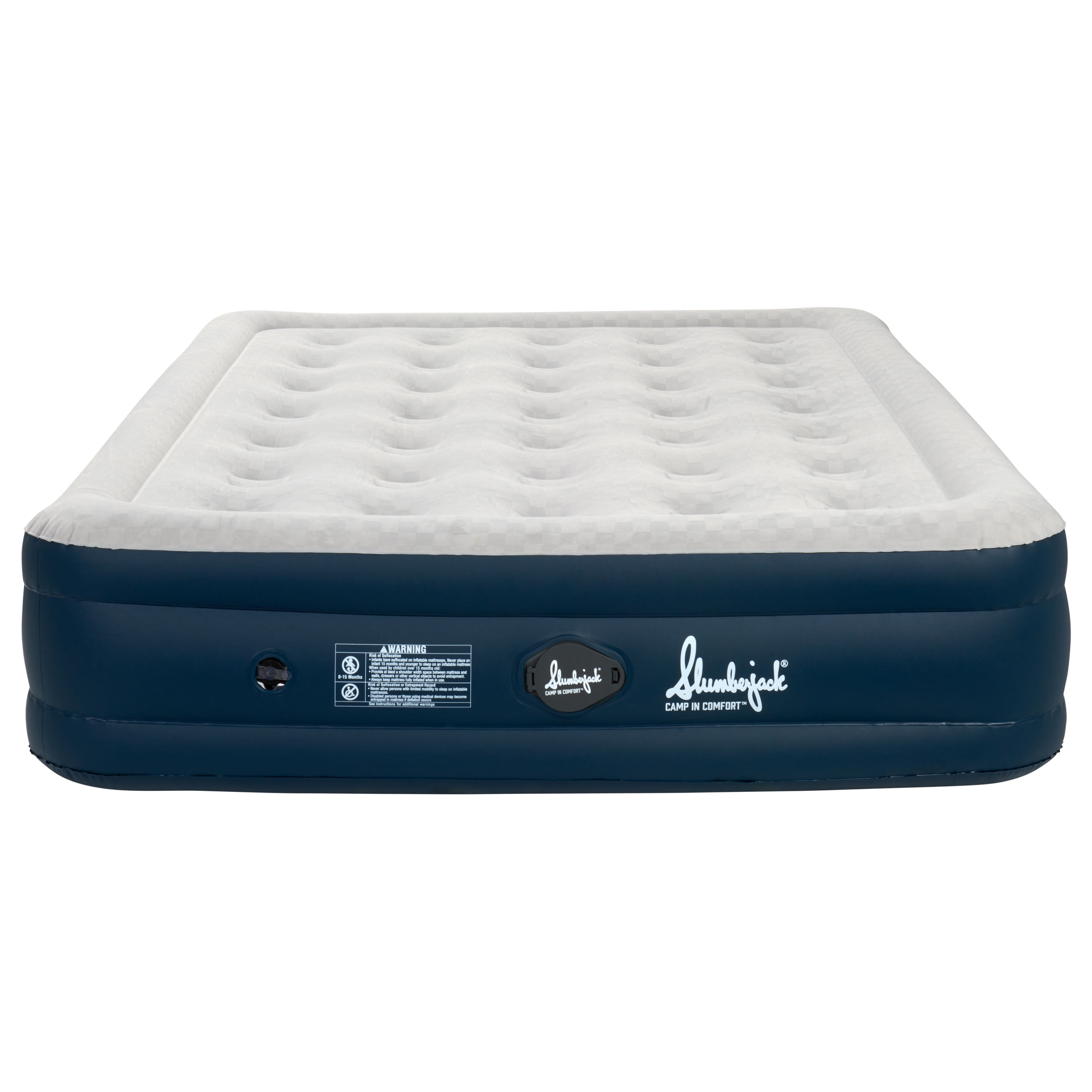 Slumberjack Grand Mesa 15" Airbed Mattress, with Built-in Removable Pump, Queen
