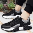 thumbnail image 1 of Fashion Men's Shoes, Breathable Durable Comfortable Versatile Casual Lightweight Sneakers for Camping Tennis Street Jogging Short Trips , Black 39, 1 of 9