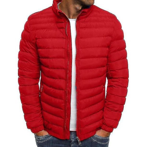 Hombres Chaqueta acolchada ligera con abrigo de burbujas Ropa de abrigo acolchada acolchada