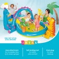 thumbnail image 6 of Intex 11ft x 7.5ft x 44in Dinoland Play Center Kiddie Inflatable Swimming Pool, 6 of 10