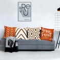 thumbnail image 4 of Decorative Throw Pillow Covers Set of 4 Orange Pillow Covers 20x20 inchThrow Pillow Cases Linen Pillow Case，Modern Farmhouse Outdoor Pillow Covers for Couch Sofa Living Room Bed Car, 4 of 6