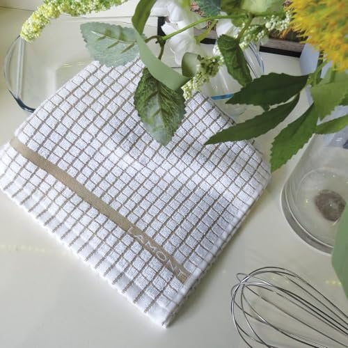Samuel Lamont Poli-Dri 3-Piece Famous Kitchen Tea Towel Set 100% Cotton Ultra Absorbent
