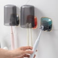 thumbnail image 3 of Toothbrush Holder Convenient Keep Tidy Lightweight Shower 2 Slots Toothbrush Storage Organizer Household Supplies, 3 of 8