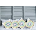 thumbnail image 6 of Ambesonne Space Throw Pillow Cover 4 Pack, Radiant Flower of Life, 16", Multicolor, 6 of 6