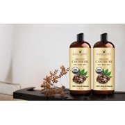 Handcraft Blends Organic Castor Oil for Hair, Eyelashes & Skin, 12 oz