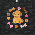 thumbnail image 4 of Inktastic Cute Puppy Valentine with Hearts and Bones Women's T-Shirt, 4 of 5
