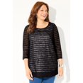 thumbnail image 2 of Catherines Women's Plus Size Shadow Stripe Tunic, 2 of 4