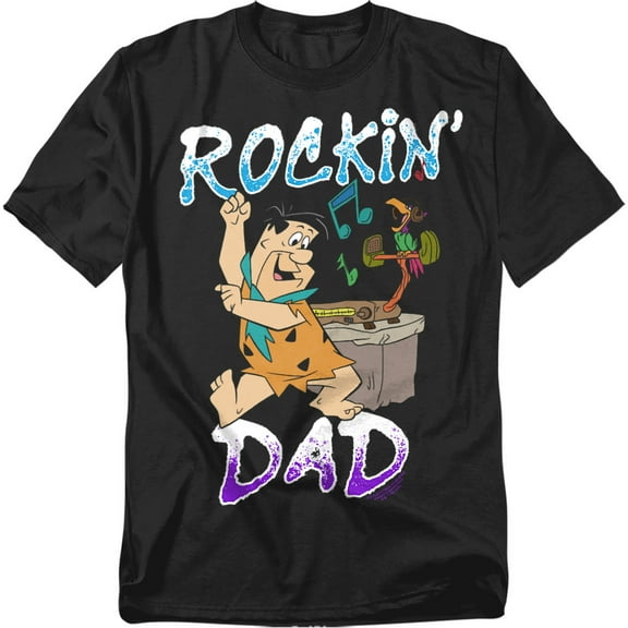 Flintstones T-Shirt Rockin' Dad Unisex Graphic Tee for Men & Women